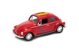 Volkswagen  - Beetle 1963 red - 1:34 - Welly - 42343SPr - welly42343SPr | Toms Modelautos