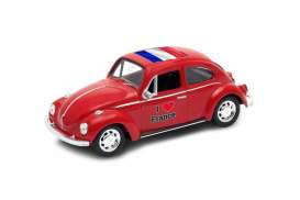 Volkswagen - Beetle 1963 red - 1:34 - Welly - welly42343FRr | Tom's Modelauto's Volkswagen - Beetle 1963 red - 1:34 - Welly - welly42343FRr | Tom's Modelauto's