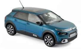 Citroen  - C4 Cactus 2018 blue - 1:18 - Norev - 181660 - nor181660 | Toms Modelautos