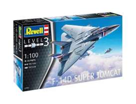 Grumman Aerospace  - F-14D Super Tomcat  - 1:100 - Revell - Germany - 63950 - revell63950 | Toms Modelautos