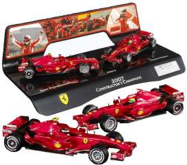 Ferrari  - 2007 cherry red - 1:43 - Hotwheels - mvL6239 - hwmvL6239 | Toms Modelautos