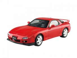 Mazda  - RX7 FD3S 1999 vintage red - 1:24 - Aoshima - 154970 - abk154970 | Toms Modelautos