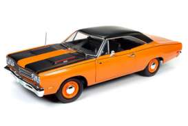 Plymouth - Road Runner 1969 orange/black - 1:18 - Auto World - AMM1131 | Tom's Modelauto's Plymouth - Road Runner 1969 orange/black - 1:18 - Auto World - AMM1131 | Tom's Modelauto's