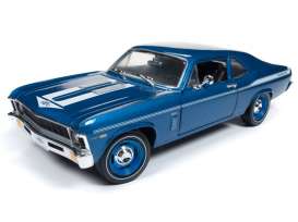 Chevrolet  - Nova Yenko Coupe 1969 Lemans blue - 1:18 - Auto World - AMM1135 | Toms Modelautos