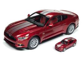Ford - Mustang GT 2017 red/grey - 1:18 - Auto World - AW245 | Tom's Modelauto's Ford - Mustang GT 2017 red/grey - 1:18 - Auto World - AW245 | Tom's Modelauto's