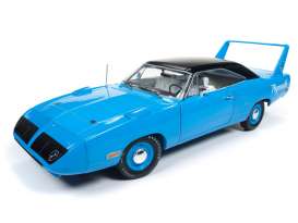 Plymouth  - Superbird 1970 petty blue - 1:18 - Auto World - AMM1137 | Toms Modelautos