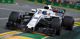 Williams Mercedes Benz - FW41 2018 white/red-blue stripes - 1:43 - Minichamps - mc417180018 | Tom's Modelauto's Williams Mercedes Benz - FW41 2018 white/red-blue stripes - 1:43 - Minichamps - mc417180018 | Tom's Modelauto's