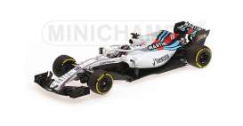 Williams Mercedes Benz - FW41 2018 white/black - 1:43 - Minichamps - 417189018 - mc417189018 | Tom's Modelauto's Williams Mercedes Benz - FW41 2018 white/black - 1:43 - Minichamps - 417189018 - mc417189018 | Tom's Modelauto's