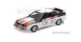 Audi  - Quattro 1981 black/white - 1:18 - Minichamps - 155811114 - mc155811114 | Toms Modelautos