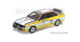 Audi  - Quattro A2 1984 yellow/white - 1:18 - Minichamps - 155841101 - mc155841101 | Toms Modelautos