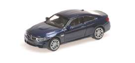 BMW  - M4 2015 blue - 1:87 - Minichamps - 870027201 - mc870027201 | Toms Modelautos