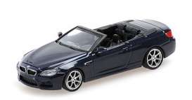 BMW  - M6 2015 blue - 1:87 - Minichamps - 870027330 - mc870027330 | Toms Modelautos