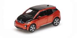 BMW  - I3 2014 red - 1:87 - Minichamps - 870028102 - mc870028102 | Toms Modelautos