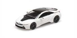 BMW  - I8 Coupé 2015 white - 1:87 - Minichamps - 870028221 - mc870028221 | Toms Modelautos