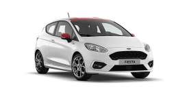 Ford  - Fiesta ST 2018 white/red - 1:87 - Minichamps - 870087102 - mc870087102 | Toms Modelautos