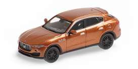 Maserati  - Levante 2018 brown - 1:87 - Minichamps - 870123201 - mc870123201 | Toms Modelautos