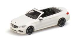 Mercedes Benz  - AMG C63 2016 white - 1:87 - Minichamps - 870037031 - mc870037031 | Toms Modelautos