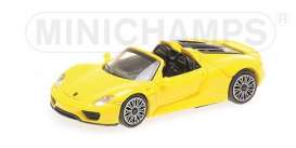 Porsche  - 918 Spyder 2013 yellow - 1:87 - Minichamps - 870062131 - mc870062131 | Toms Modelautos
