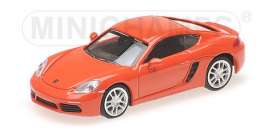 Porsche  - 718 Cayman 2016 orange - 1:87 - Minichamps - 870065221 - mc870065221 | Toms Modelautos