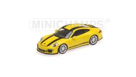 Porsche  - 911 R 2016 yellow - 1:87 - Minichamps - 870066222 - mc870066222 | Toms Modelautos