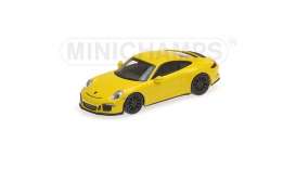 Porsche  - 911 R 2016 yellow - 1:87 - Minichamps - 870066224 - mc870066224 | Toms Modelautos