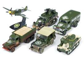 Assortment/ Mix  - army green - 1:64 - Auto World - ML001B - AWML001B | Toms Modelautos