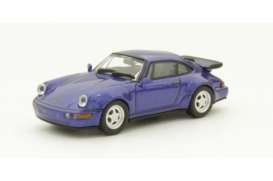 Porsche  - 911 Turbo 1990 blue - 1:87 - Minichamps - 870069101 - mc870069101 | Toms Modelautos