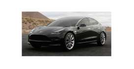 Tesla  - Model 3 2018 black - 1:87 - Minichamps - 870148201 - mc870148201 | Toms Modelautos