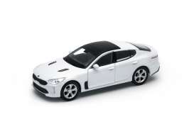 Kia - Stinger 2017 white - 1:34 - Welly - welly43759w | Tom's Modelauto's Kia - Stinger 2017 white - 1:34 - Welly - welly43759w | Tom's Modelauto's