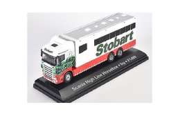 Scania  - Horsebox green/red/white - 1:76 - Magazine Models - STOjv9108 - magSTOjv9108 | Toms Modelautos