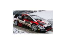 Toyota  - Yaris 2018 white/red/black - 1:43 - Spark - S5957 - spaS5957 | Toms Modelautos