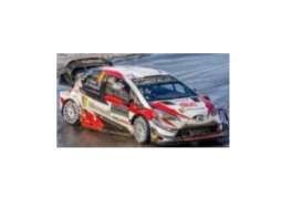 Toyota  - Yaris 2018 white/red/black - 1:43 - Spark - S5958 - spaS5958 | Toms Modelautos