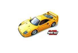 Ferrari - yellow - 1:64 - Bburago - bura56602y | Tom's Modelauto's Ferrari - yellow - 1:64 - Bburago - bura56602y | Tom's Modelauto's