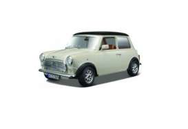 Mini - Cooper 1969 creme/black - 1:16 - Bburago - bura12036cr | Tom's Modelauto's Mini - Cooper 1969 creme/black - 1:16 - Bburago - bura12036cr | Tom's Modelauto's