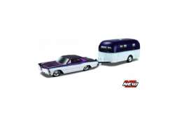 Buick  - Riviera 1965 purple/white - 1:64 - Maisto - 15368-17058 - mai15368-17058 | Toms Modelautos