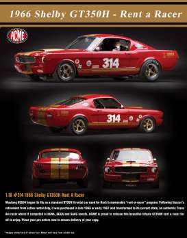 Shelby  - GT 350H 1966 red/gold - 1:18 - Acme Diecast - 1801823 - acme1801823 | Toms Modelautos