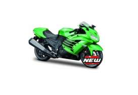 Kawasaki  - Ninja black/green - 1:12 - Maisto - 39197 - mai39197 | Toms Modelautos