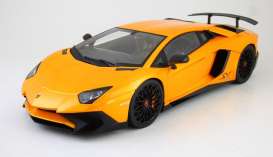 Lamborghini  - Aventador 2015 orange - 1:18 - Kyosho - 9521Po - kyo9521Po | Toms Modelautos