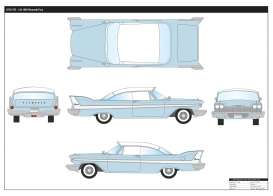 Plymouth - Fury 1958 light blue/white - 1:18 - Motor Max - mmax73115b | Tom's Modelauto's Plymouth - Fury 1958 light blue/white - 1:18 - Motor Max - mmax73115b | Tom's Modelauto's
