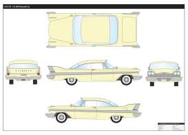 Plymouth - Fury 1958 sand yellow - 1:18 - Motor Max - mmax73115y | Tom's Modelauto's Plymouth - Fury 1958 sand yellow - 1:18 - Motor Max - mmax73115y | Tom's Modelauto's