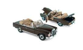 Mercedes Benz - 280 SE 1969 dark brown - 1:18 - Norev - nor183568 | Tom's Modelauto's Mercedes Benz - 280 SE 1969 dark brown - 1:18 - Norev - nor183568 | Tom's Modelauto's