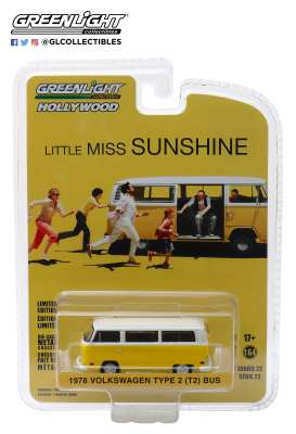 Volkswagen - T2 Bus *Little Miss Sunshine* 1978 yellow/white - 1:64 - GreenLight - 44820C - gl44820C | Tom's Modelauto's Volkswagen - T2 Bus *Little Miss Sunshine* 1978 yellow/white - 1:64 - GreenLight - 44820C - gl44820C | Tom's Modelauto's