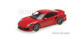 Porsche  - 911 Turbo S 2016 red - 1:18 - Minichamps - 110067122 - mc110067122 | Toms Modelautos