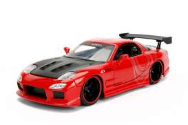 Mazda  - RX-7 1993 red - 1:24 - Jada Toys - 98568r - jada98568r | Toms Modelautos