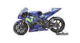 Yamaha  - 2017 blue - 1:12 - Minichamps - 122173246 - mc122173246 | Toms Modelautos