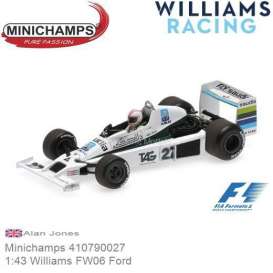 Williams Ford - FW06 1979 white/green/black - 1:43 - Minichamps - mc410790027 | Tom's Modelauto's Williams Ford - FW06 1979 white/green/black - 1:43 - Minichamps - mc410790027 | Tom's Modelauto's