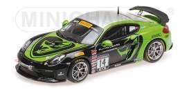 Porsche - Cayman GT4 2017 black/green - 1:43 - Minichamps - mc437171614 | Tom's Modelauto's Porsche - Cayman GT4 2017 black/green - 1:43 - Minichamps - mc437171614 | Tom's Modelauto's