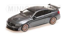 BMW  - M4 GTS 2016 grey/orange wheels - 1:43 - Minichamps - 410025228 - mc410025228 | Toms Modelautos