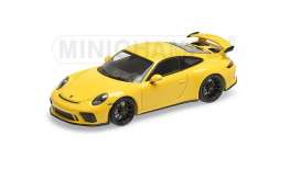Porsche  - 911 GT3 2017 yellow - 1:43 - Minichamps - 410066020 - mc410066020 | Toms Modelautos
