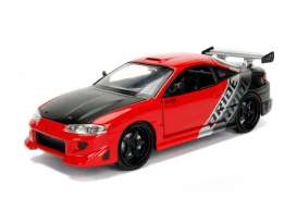 Mitsubishi - Eclipse 1995 red/black/silver - 1:24 - Jada Toys - jada99103r | Tom's Modelauto's Mitsubishi - Eclipse 1995 red/black/silver - 1:24 - Jada Toys - jada99103r | Tom's Modelauto's